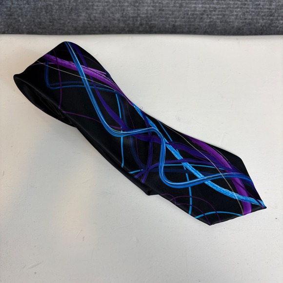 Jerry Garcia Other - Jerry Garcia Northern Lights Collection 67 Tie Black Purple Blue Abstract Swirl